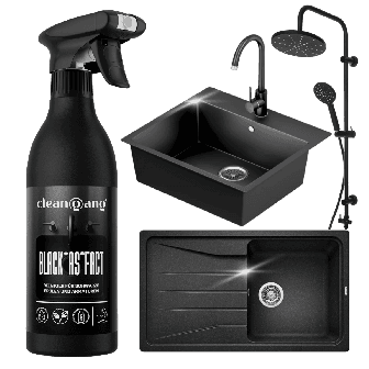 Reiniger für schwarze Waschbecken und Armaturen, 500 ml